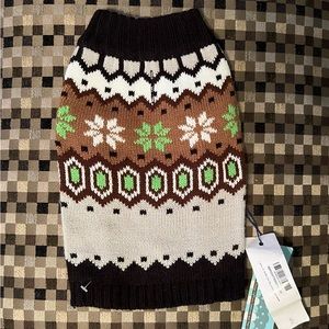 Dog Fair Isle Sweater S/M